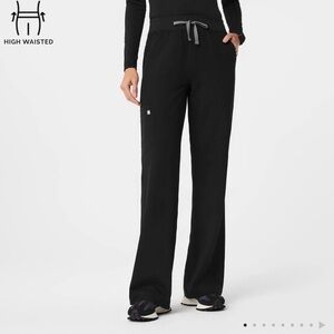 Figs High-Waisted Isabel Wide Leg Scrub Pants
